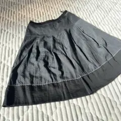 【a3967】キャサリンロス 美品 ロングフレアスカート ブラック M