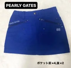 PEARLY GATES ゴルフスカート ネイビー サイズ2 - メルカリ