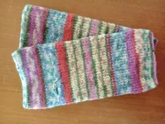 5 ハンドメイド アームウォーマー ハンドウォーマー 手編み 手袋 プレゼント