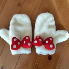 【美品】ディズニー ミニーちゃん 手袋　ミトン　Disney　大人用