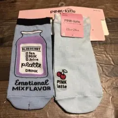 PINK-latte ソックス２点　22-24cm