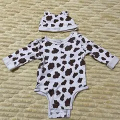 プティマイン ロンパース 帽子 セット 80cm ベビー服　petitmain