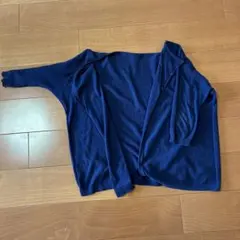 ネイビー 七部袖カーディガンのサムネイル