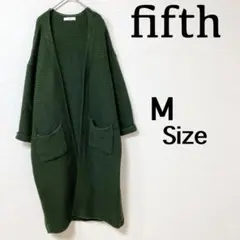 『フィフス 』（M）＊ロングコート＊カーディガン＊ グリーン