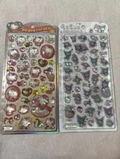 うるちゅる ポップシール キティベビー マイメロクロミ　２枚セット