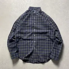 RalphLaurenボタンダウンチェックシャツネイビーCLASSICFIT古着