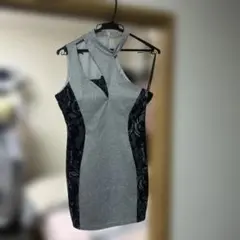 SOBREグレー Lサイズ ドレス