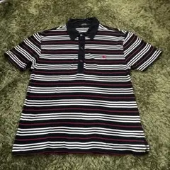 バーバリー　サイズ2 マルチボーダー ポロシャツ