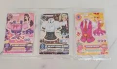 アイカツカード　セブンイレブン　星宮いちご　藤堂ユリカ　紫吹蘭　復刻　3枚セット