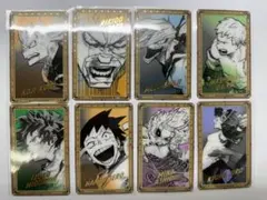 僕のヒーローアカデミア原画展　箔押しクリアカードコレクション　8枚セット