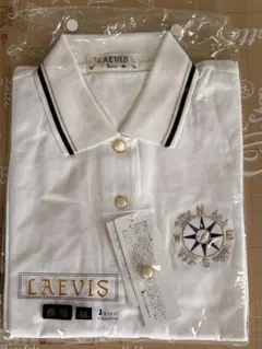 LAEVIS 長袖 ポロシャツ ホワイト Mサイズのサムネイル
