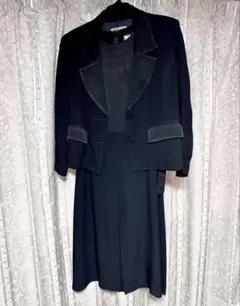 【未使用】喪服・礼服 ブラックワンピース　ジャケット　11号