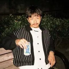 THE BOLDMAN Stripe Knit Jacket Mサイズ
