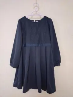 西松屋 フレアスカート ワンピース レース切り替え 120