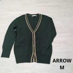 ARROW カーディガン　М　レディース　グリーン