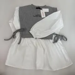 Lovetoxic 長袖シャツ グレー・ホワイト