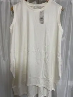 【新品】タグ付　AMERICAN HOLIC ノースリーブトップス Mホワイト