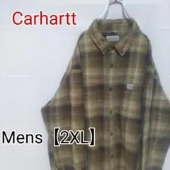 J114【US輸入】Carhartt(カーハート)　長袖シャツ【2XL】チェック