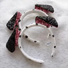 東京ディズニー 101匹わんちゃん カチューシャ スパンコール 2個セット