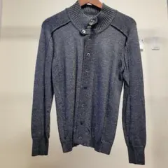 良品 イタリア製 FEDELI 52 スタンドカラーブルゾン ネイビー コットン