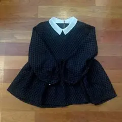 &.NOSTALGIA ふくれジャガード配色カラーブラウス