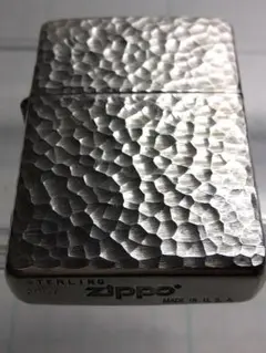 2003年5月製 スターリング Zippo ライター ハンマートーン 5面仕上げ 