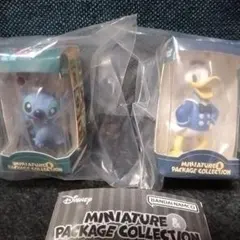 ディズニーミニチュアパッケージコレクション　ドナルドダック　スティッチ①