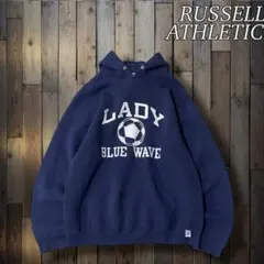 RUSSELL ATHLETIC ネイビー パーカー