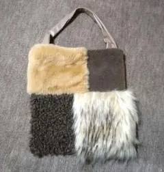 冬物処分価格　美品ファートートバッグ