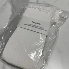 Heather レース切り替えSOX オフホワイトのサムネイル