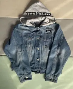 値下げ！　ラブトキ　フード付きデニムジャケット　M