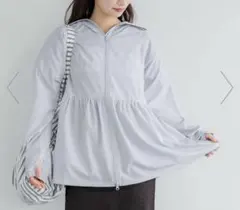 コカ　UVカットティアードパーカー　L ライトブルーのサムネイル
