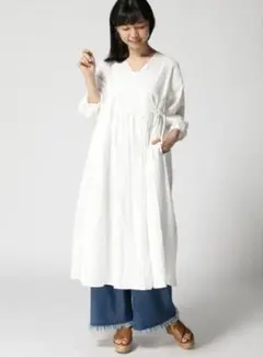 新品サマンサモスモス Samansa Mos2 総刺繍 カシュクール ワンピース