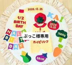 【ぷっこ様専用】ハーフバースデー衣装　ロンパース