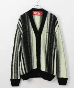 032c Black and Yellow Striped Cardiganのサムネイル