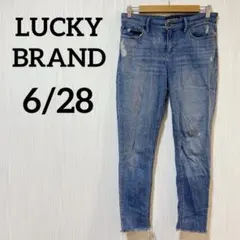 LUCKY BRAND【6/28】スキニーデニム ダメージジーンズ クロップド丈のサムネイル