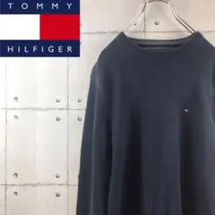 【人気カラー】 トミーヒルフィガー ニット セーター ワンポイント刺繍ロゴ