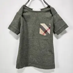BURBERRY LONDON　バーバリー　Tシャツ　ノバチェック　ポケット