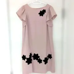 M'S GRACY ピンク 花刺繍 半袖ワンピース 38 M'S GRACY フラワー刺繍ワンピース 白 赤 サイズ38*ED1102 - メルカリ