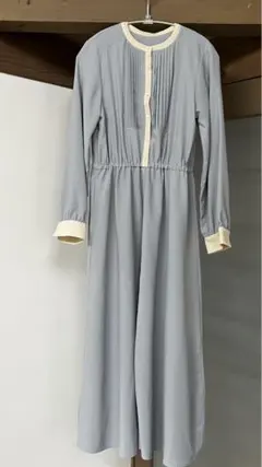 クレリックバンドカラーシャツワンピース
ロングワンピース 長袖