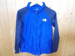69 ノースフェイス ウインドブレーカー 140 キッズ 薄手 ブルー色