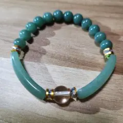 天然石 翡翠ビーズブレスレット
