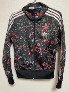 adidas アディダス 花柄 総柄 トラックジャケットスウェットジャージ廃盤品