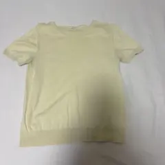 ユニクロ ニット 半袖 イエロー