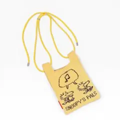 スヌーピー PEANUTS ウッドストック ニット ショルダーバッグ サコッシュ