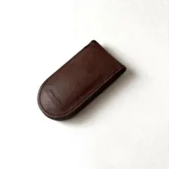 COACH コーチ　ブラウン　レザー　マネークリップのサムネイル