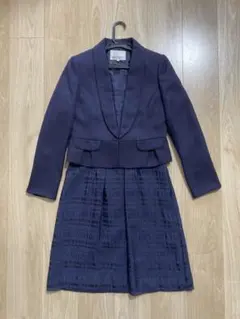 レディース スーツ ネイビー ジャケット ワンピース 11号 入学式 卒業式