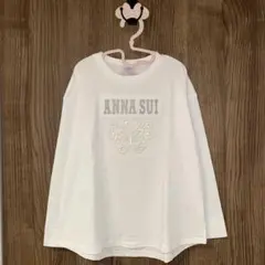 し*♡様 新品未使用　ANNA SUI mini 蝶ロゴ長袖Tシャツ　白　130