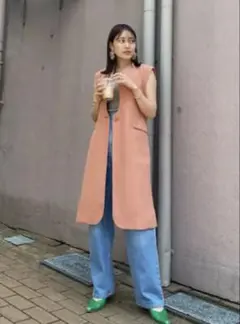 新品未使用品】Ameri WAVE COLLAR ANGULAR VEST - メルカリ
