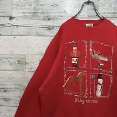 【最高カラー】プリント ヴィンテージ ゆるだぼ USA輸入 希少 スウェット